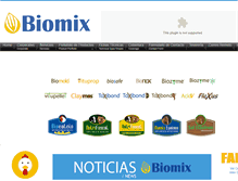 Tablet Screenshot of biomix.com.co